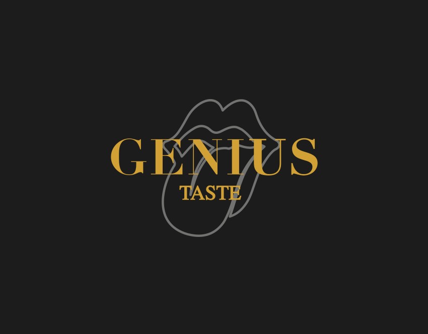 GENIUS tartufi logo oak leaf on dark background