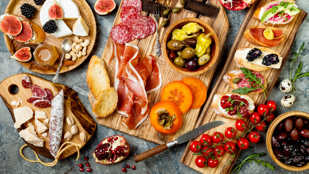 Delicacies and antipasti from the Alpe-Adria region